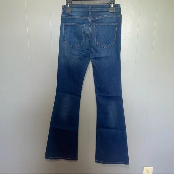 Zara Premium Denim Collection Flare Blue Jeans Size 4 - Picture 6 of 6